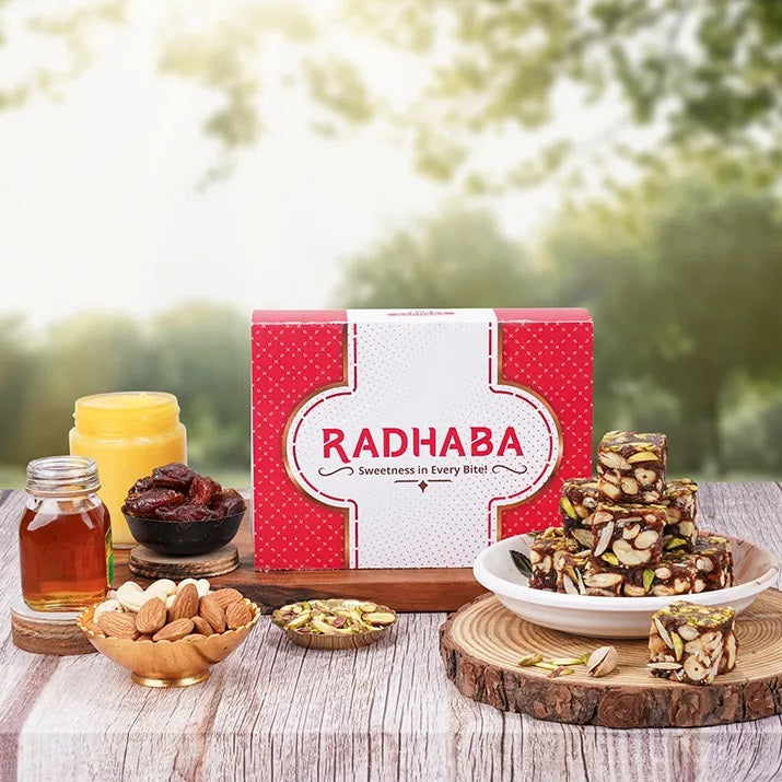 Radhaba Sweets: Dry Fruit Punch Dates - A Protein Bar Recipe with Dates and Dry Fruits